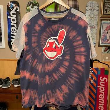 Indians baseball custom one of one reversed dye d… - image 1