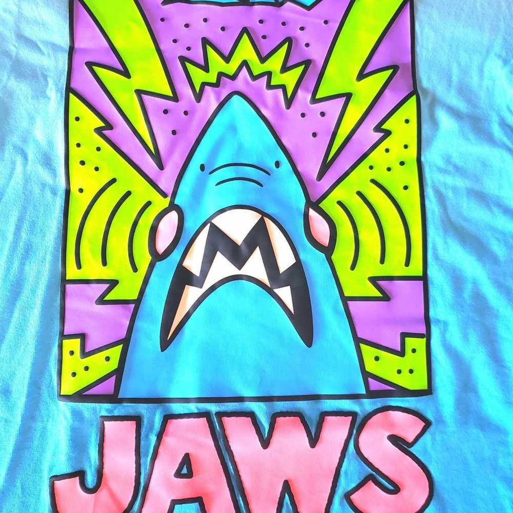 H&M Jaws Keith Haring-style Neon Tee - image 2