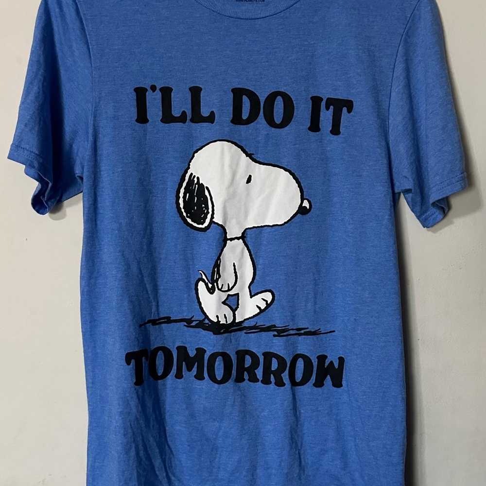 Snoopy character t-shirt-Small - image 1
