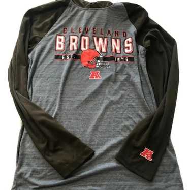 Mens Long Sleeve NFL- Cleveland Browns Shirt- siz… - image 1