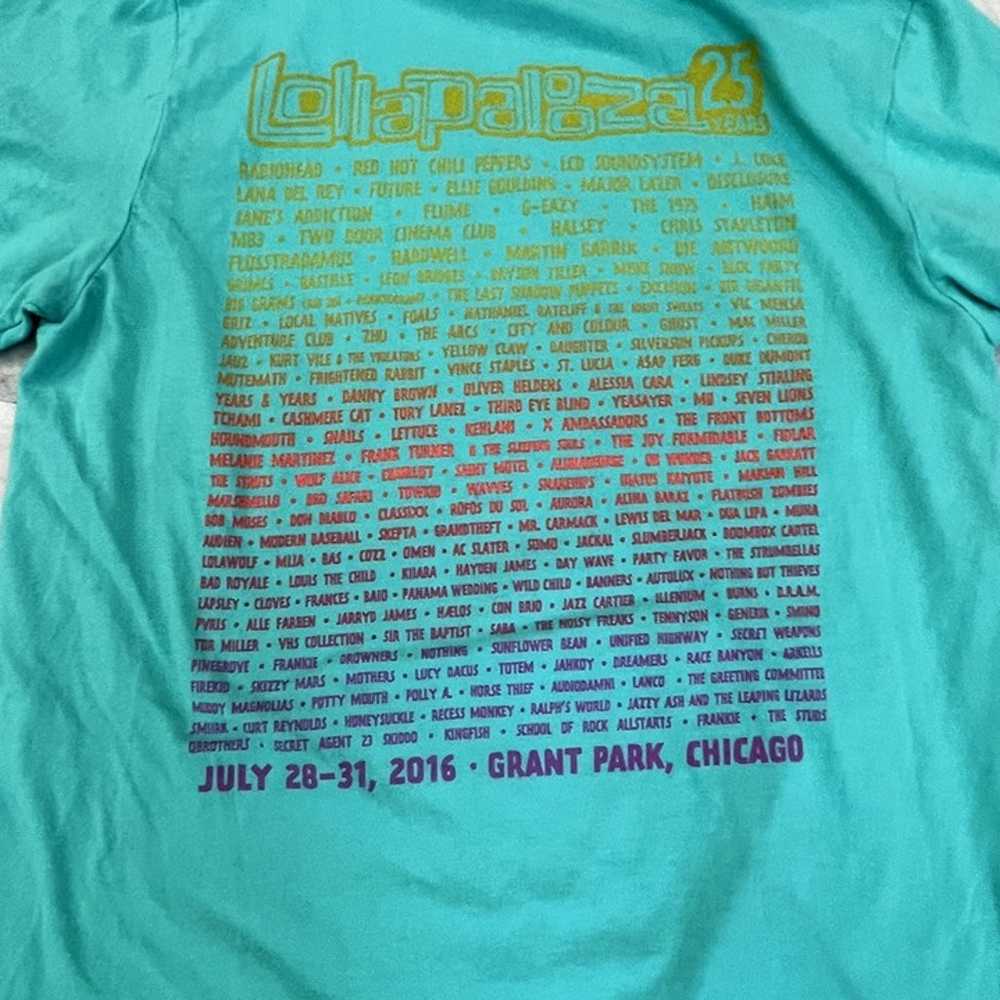 Lollapalooza 2016 Festival Chicago Adult S Turquo… - image 3