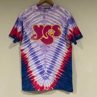 Hanes Vintage 1997 Yes Band Tie Dye Tee Shirt