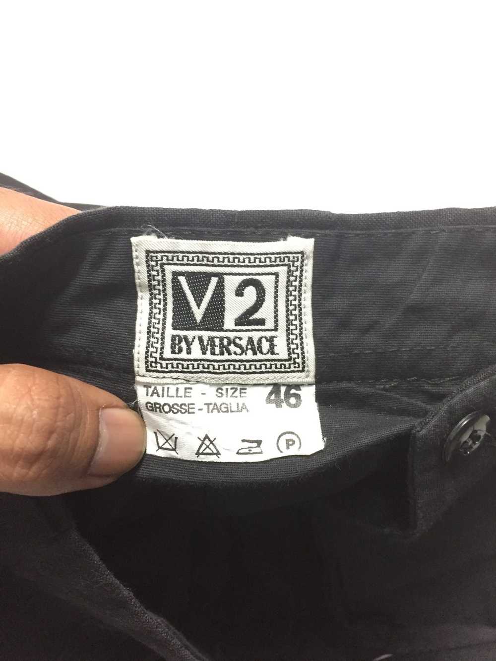Versace Versace v2 linen slack pants waist 29 - image 4