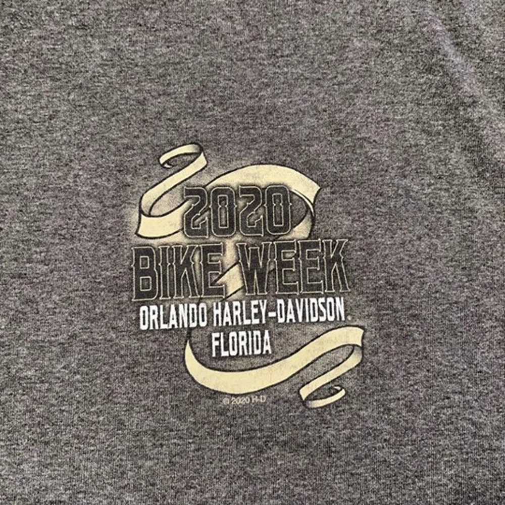 Harley Davidson Gray Bike Week Long Sleeve Shirt - image 2