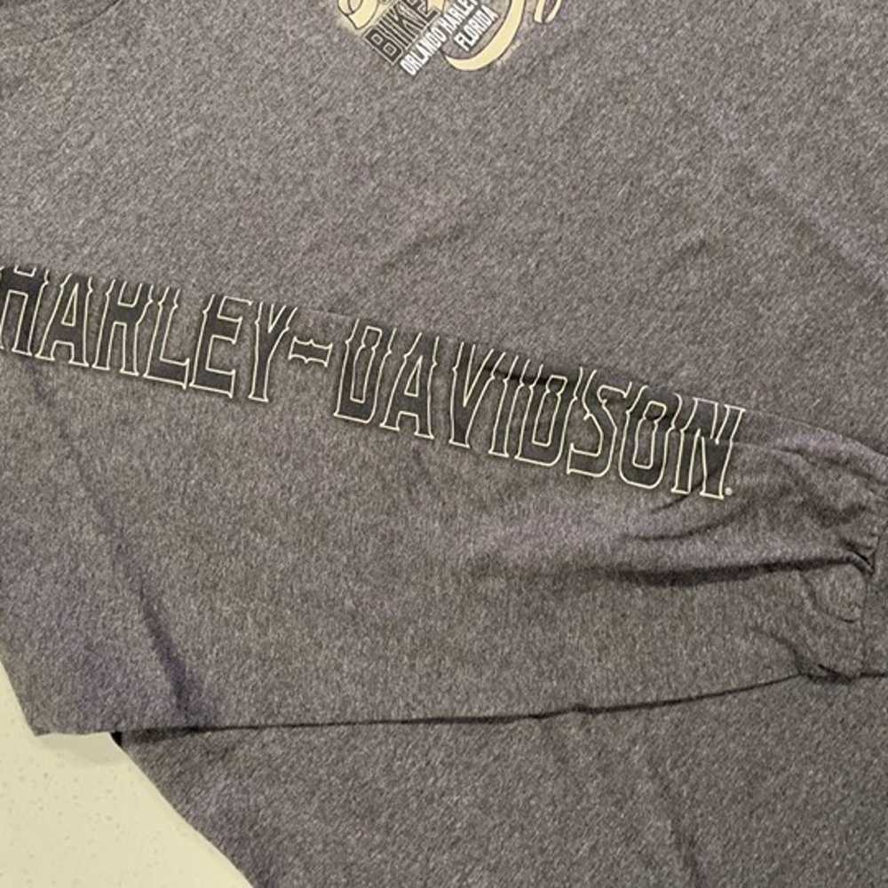 Harley Davidson Gray Bike Week Long Sleeve Shirt - image 4