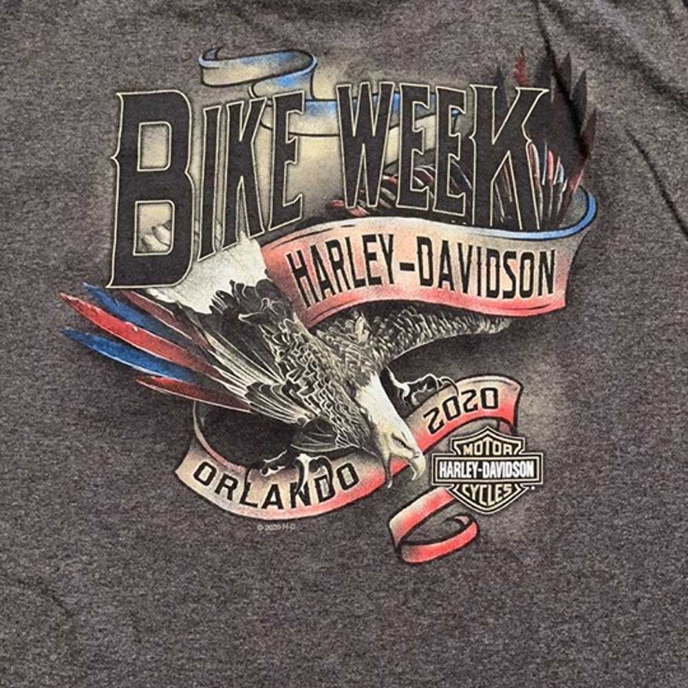 Harley Davidson Gray Bike Week Long Sleeve Shirt - image 7