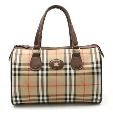 Burberry BURBERRY Nova Check Plaid Boston Handbag… - image 1
