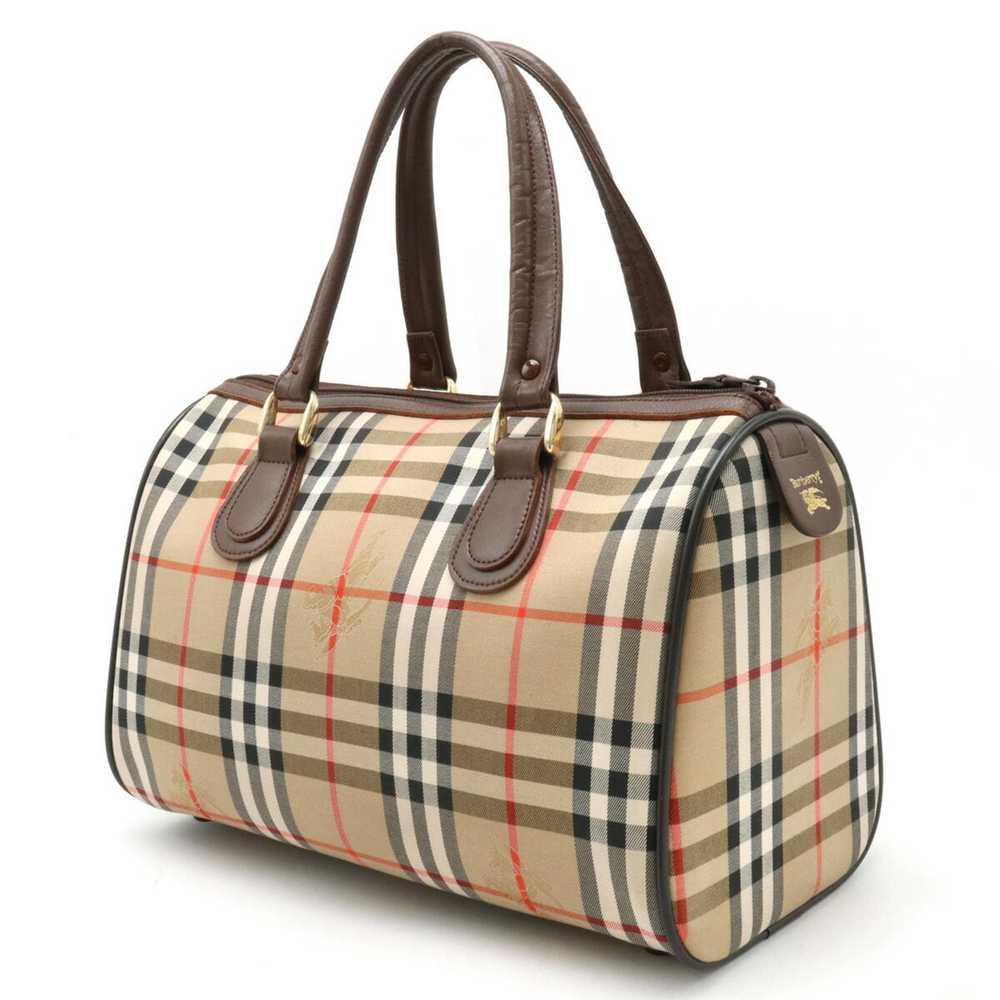 Burberry BURBERRY Nova Check Plaid Boston Handbag… - image 2