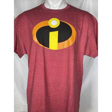 The Incredibles Disney Pixar Logo T-Shirt Red Men… - image 1