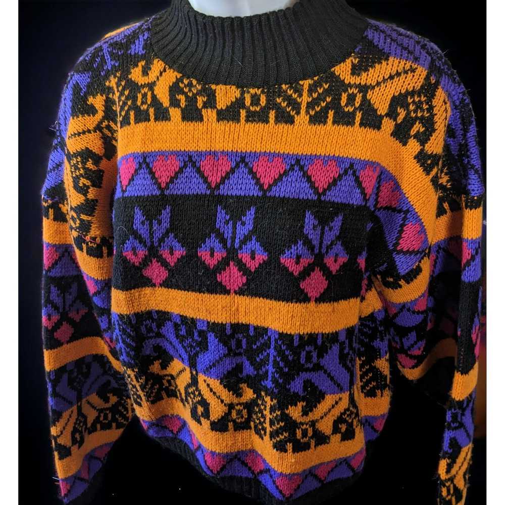 Vintage Vintage 80s Vibrant Sweater - image 1