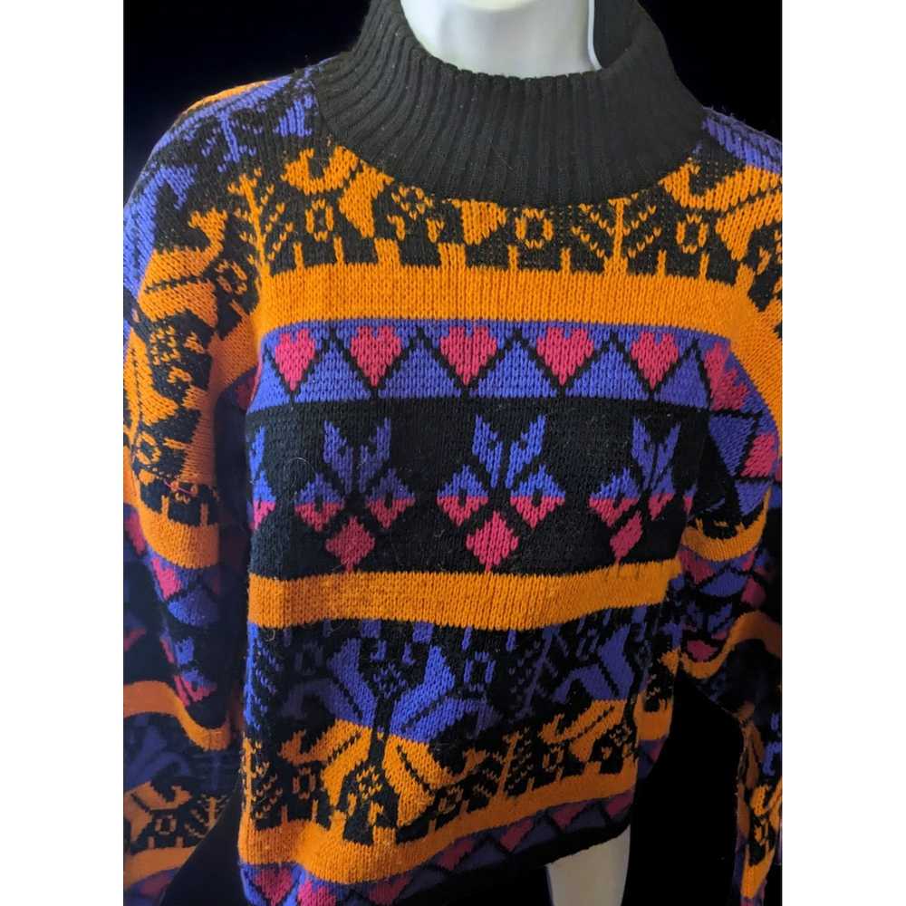 Vintage Vintage 80s Vibrant Sweater - image 2