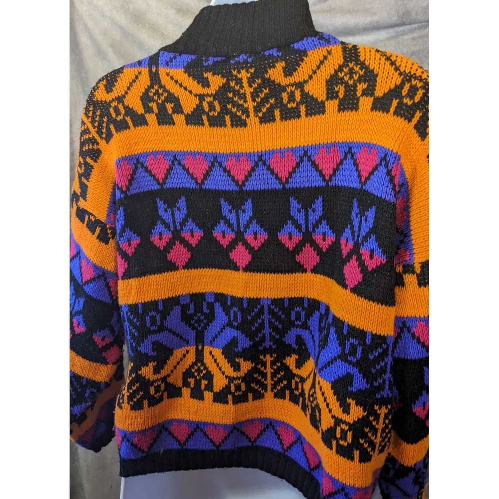 Vintage Vintage 80s Vibrant Sweater - image 7