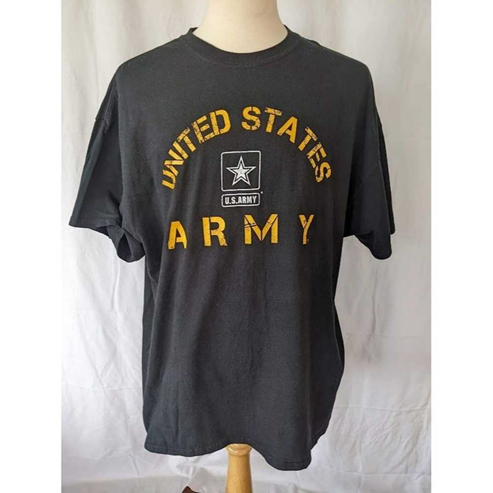 Men's United States Army T Shirt Size 2XL Black G… - image 1