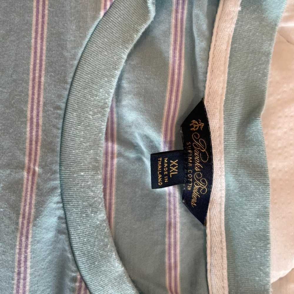 Brooks brothers pastel purple and blue cotton T-s… - image 3