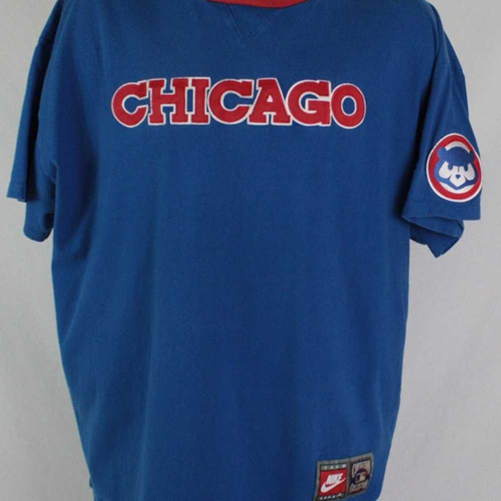Vintage Y2K Chicago Cubs Nike Cooperstown Collect… - image 1