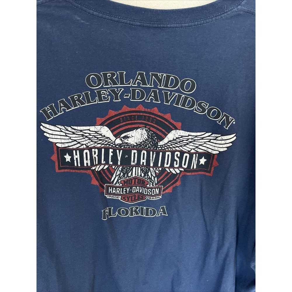 Harley Davidson Motorcycle Orlando Florida Blue S… - image 3