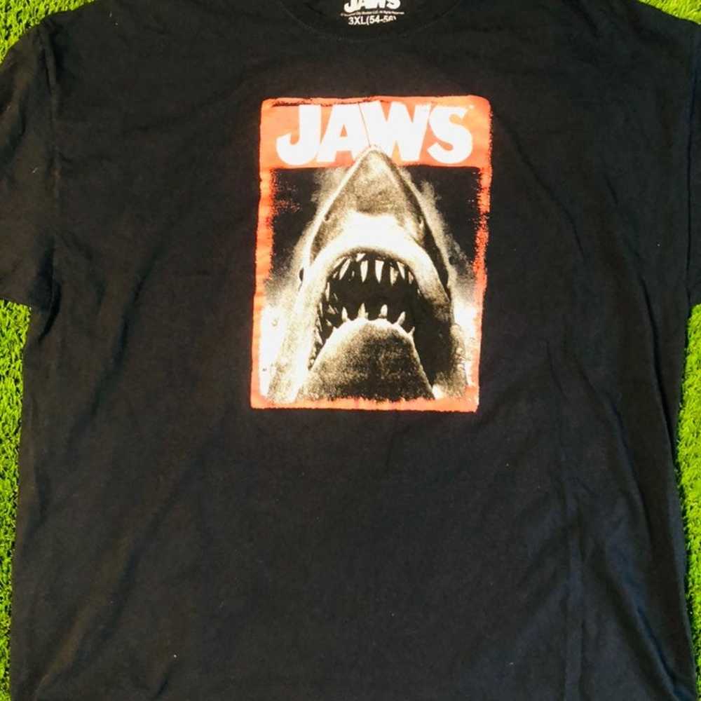 Novelty JAWS shark week shirt - image 2