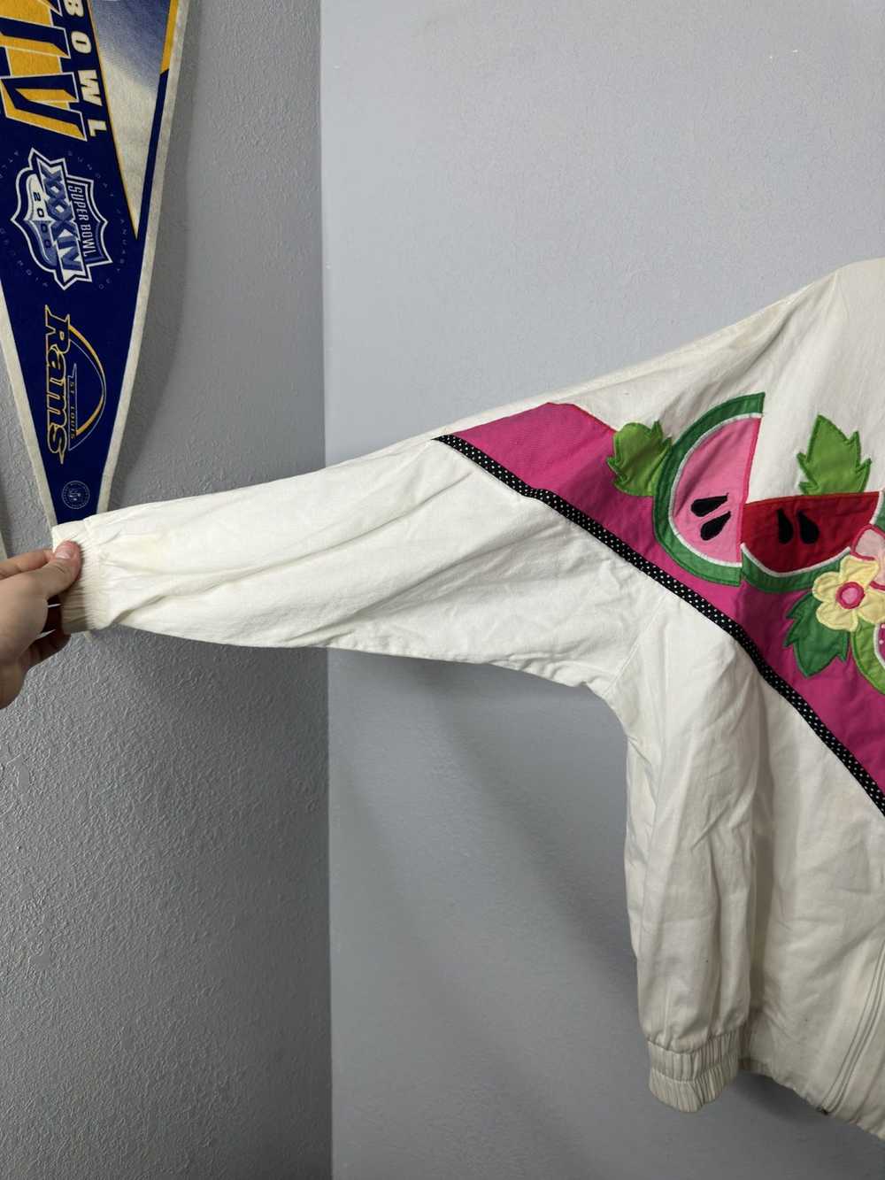 Made In Usa × Vintage Vintage watermelon zip up j… - image 2