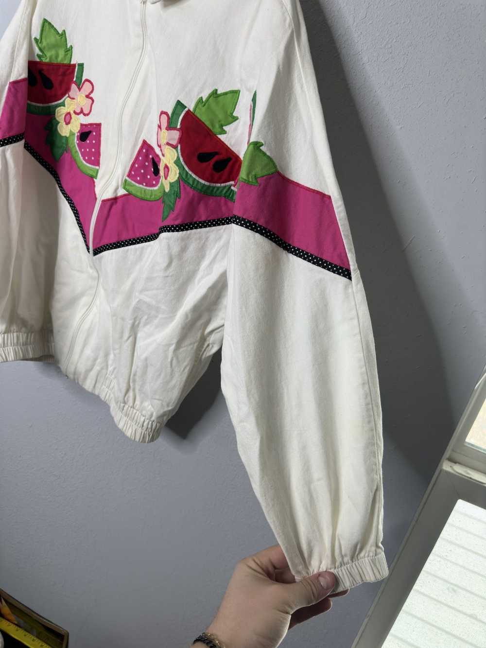 Made In Usa × Vintage Vintage watermelon zip up j… - image 3