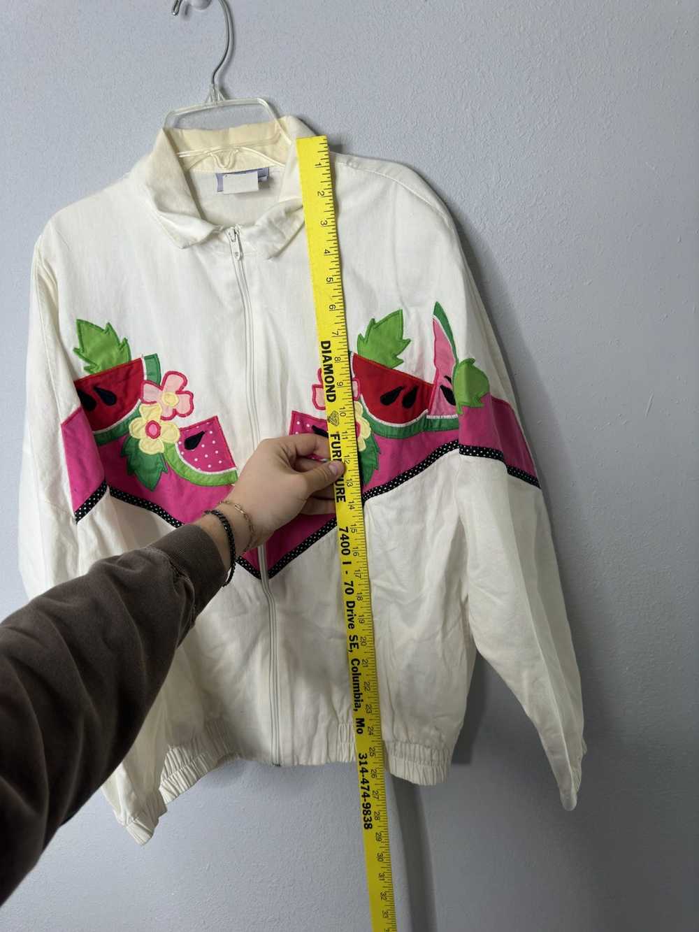 Made In Usa × Vintage Vintage watermelon zip up j… - image 5