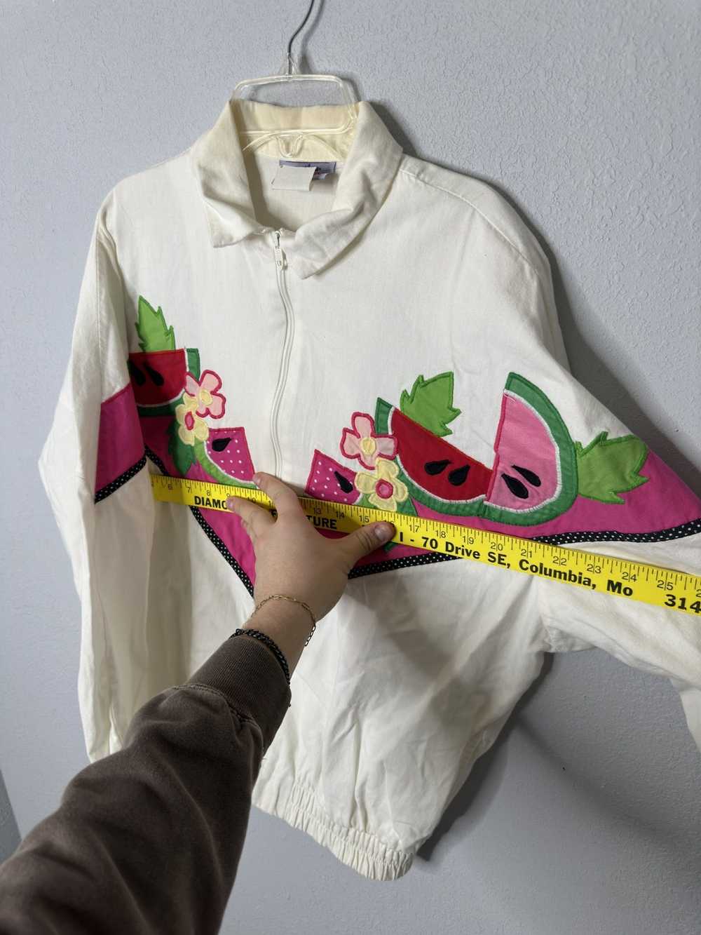 Made In Usa × Vintage Vintage watermelon zip up j… - image 6