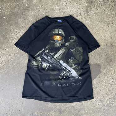 Y2K Master Chief Halo 4 Microsoft Xbox Video Game Promo T Shirt Tee good M