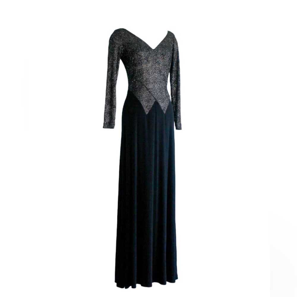 Tadashi Shoji Vintage Tadashi Shoji Deep V Neck S… - image 1