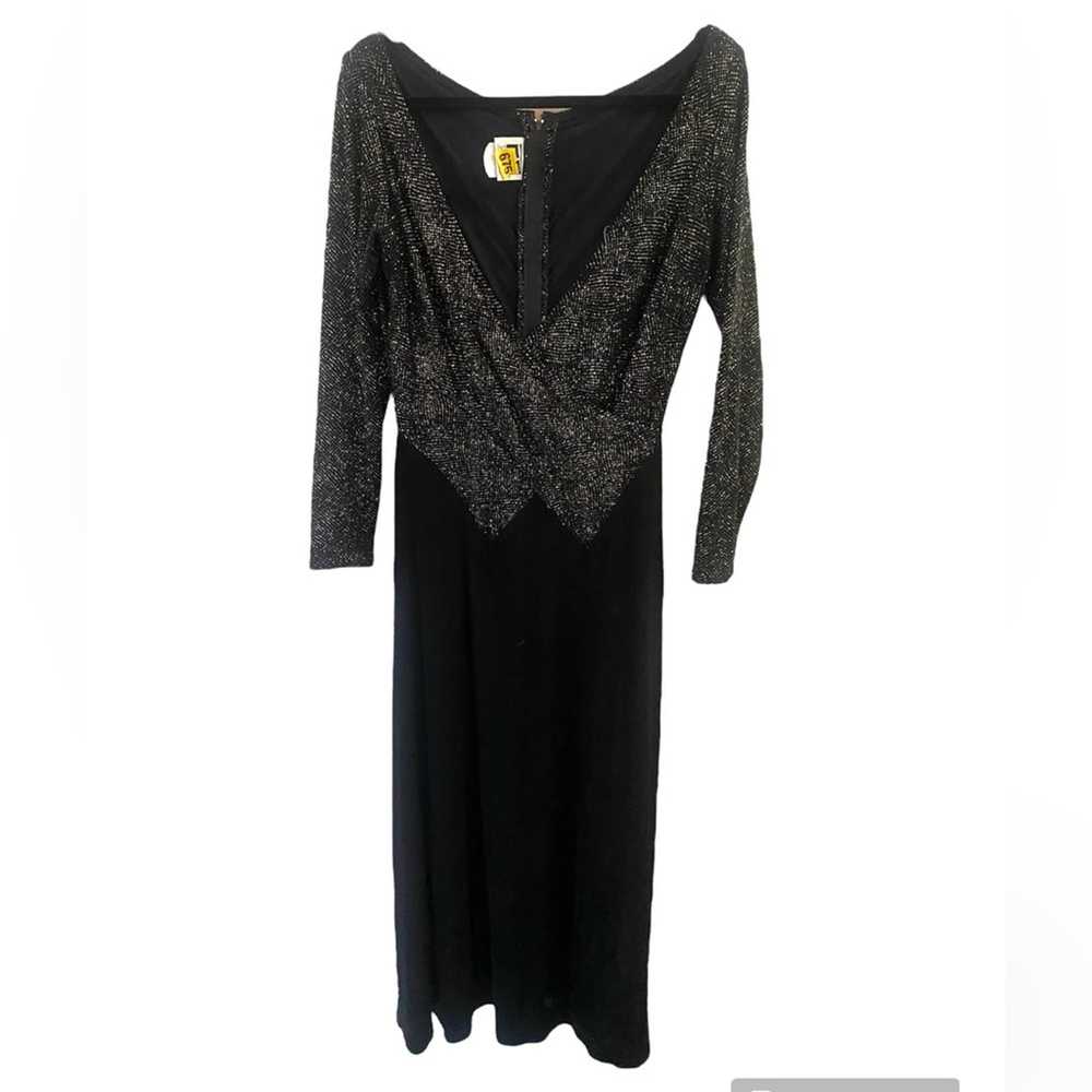 Tadashi Shoji Vintage Tadashi Shoji Deep V Neck S… - image 3