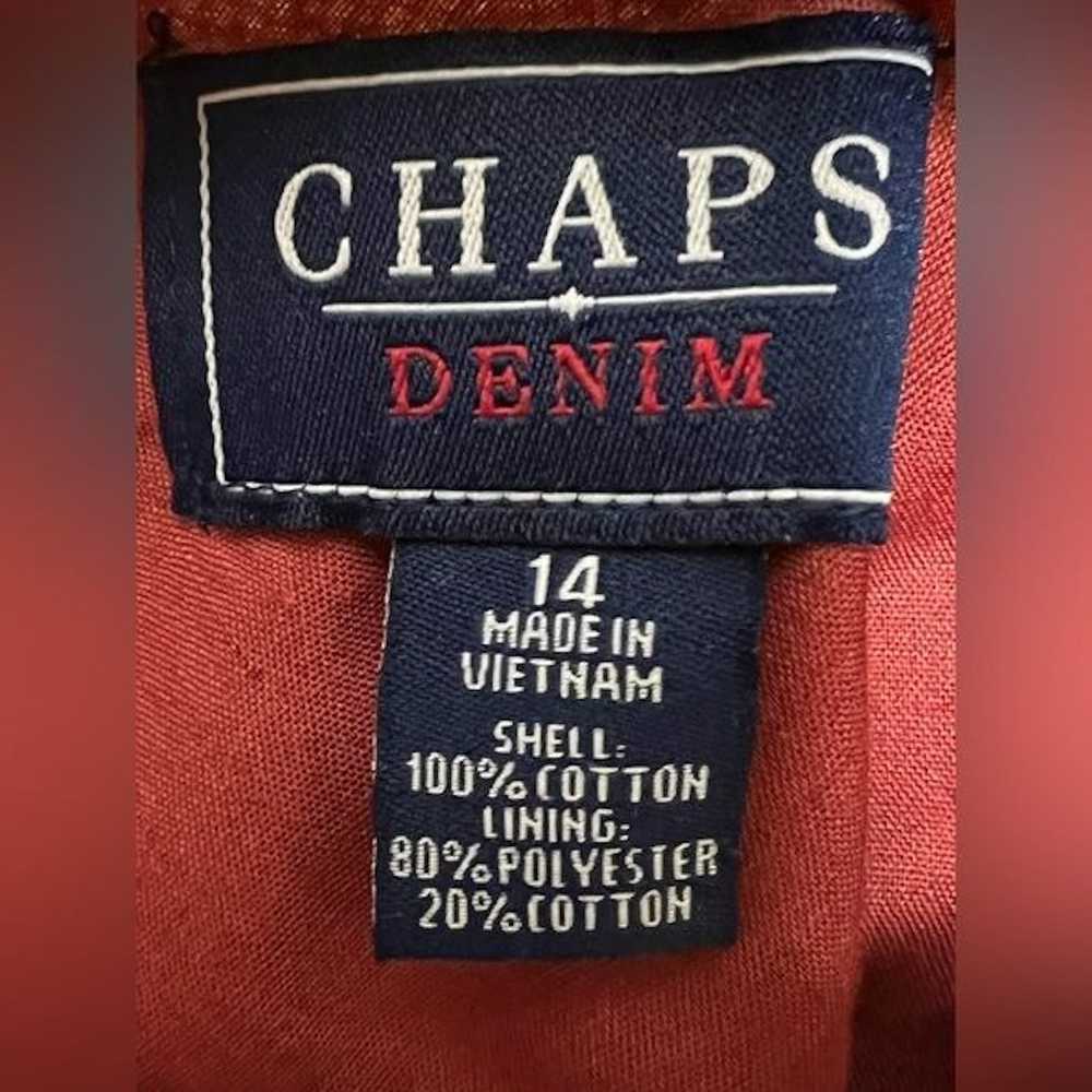 Chaps Ralph Lauren Chaps Denim Skirt Size 14 - image 4