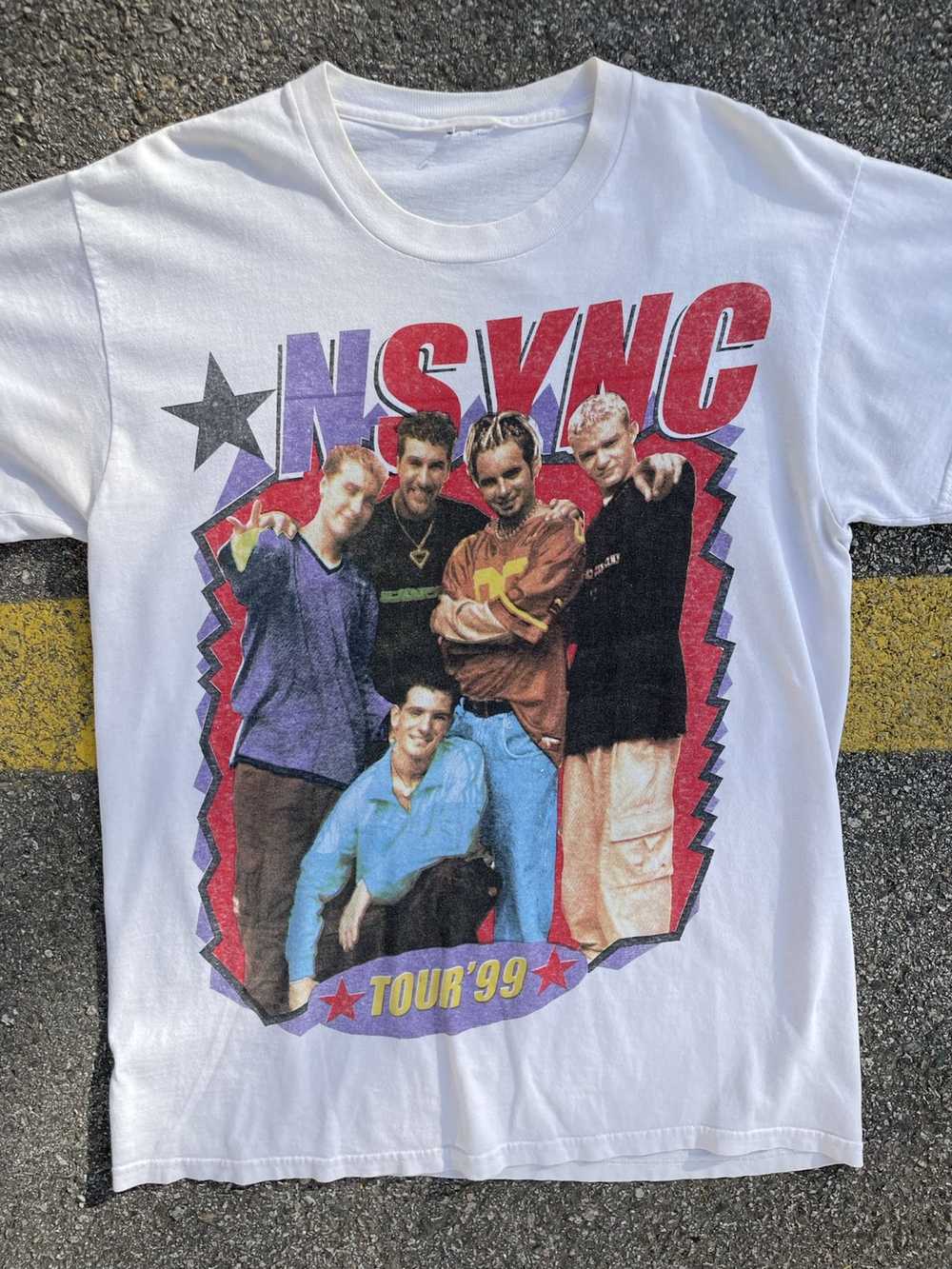 Made In Usa × Tour Tee × Vintage 1999 NSYNC Vinta… - image 3