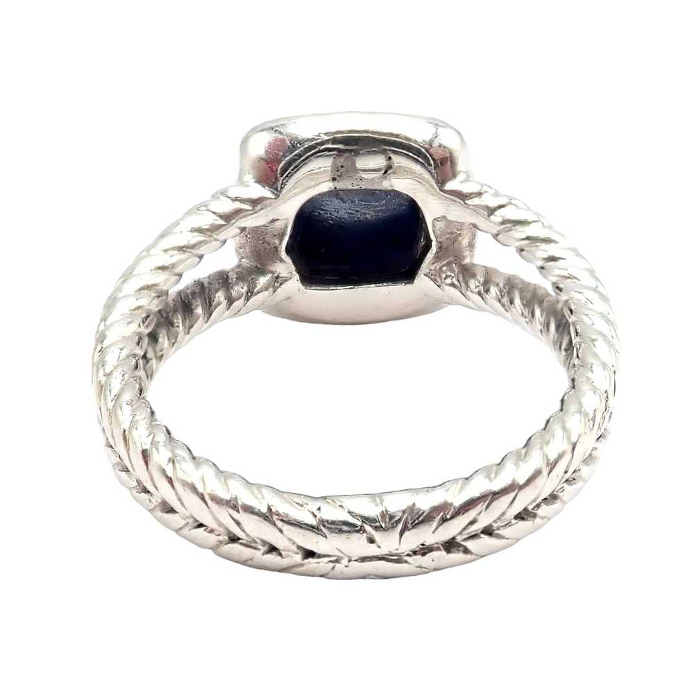 David Yurman DY Silver Hematite Diamond Petite Al… - image 7