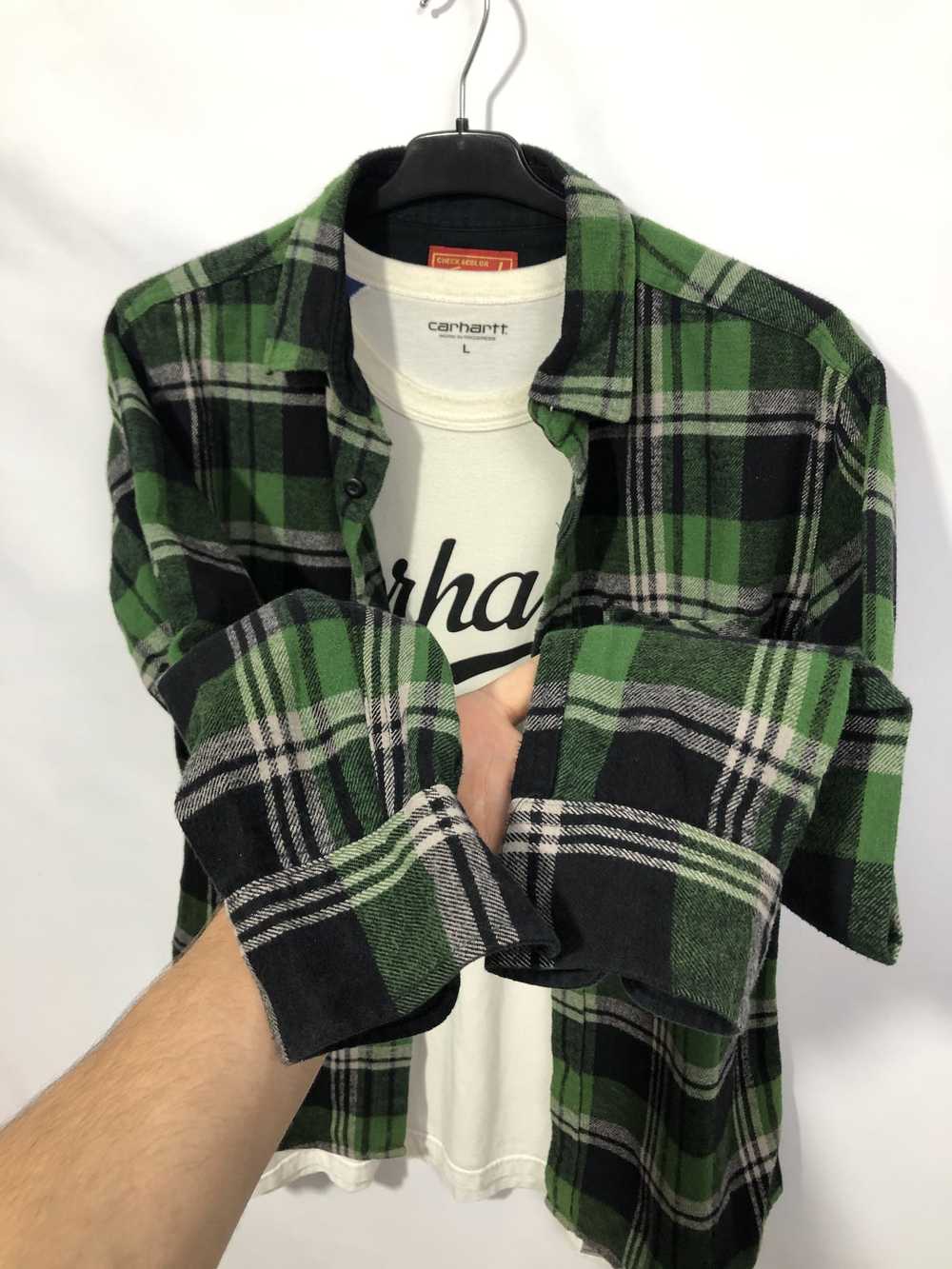 Flannel × Uniqlo Uniqlo Vintage Flannel Shirt Tra… - image 3