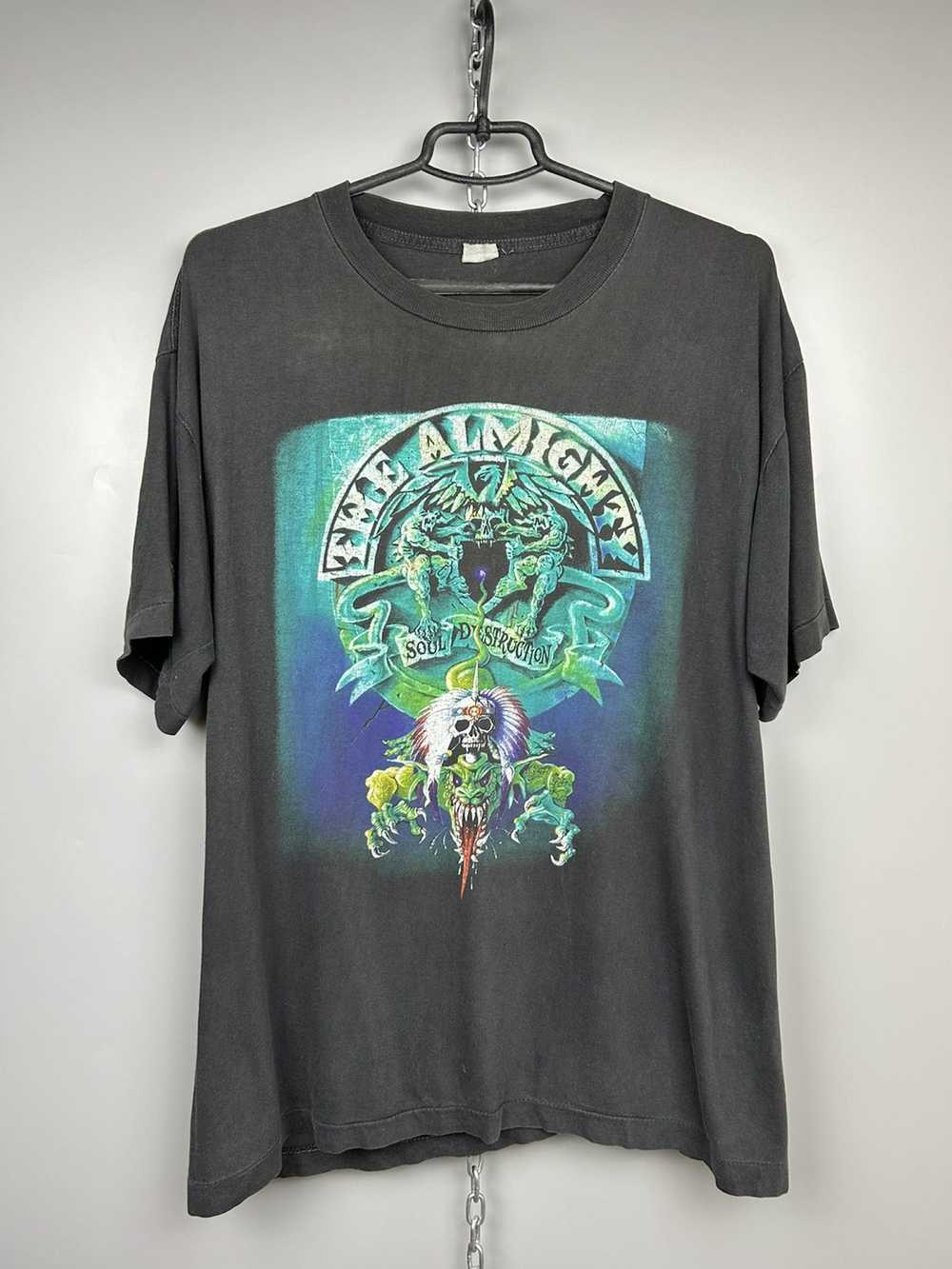 Band Tees × Rock T Shirt × Vintage RARE THE ALMIG… - image 1