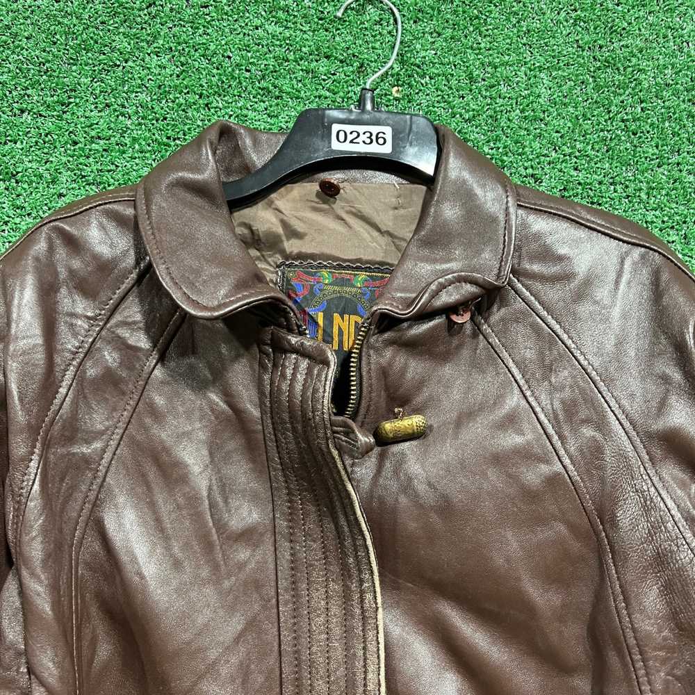 Vintage vintage LNR leather jacket size large - image 6