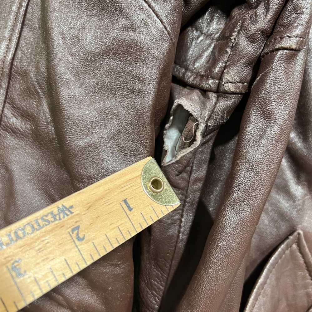 Vintage vintage LNR leather jacket size large - image 7