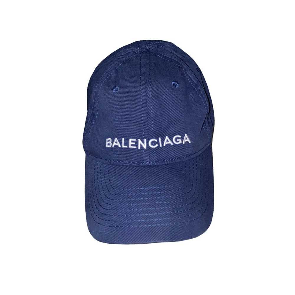Balenciaga Balenciaga Logo Hat Navy - image 1