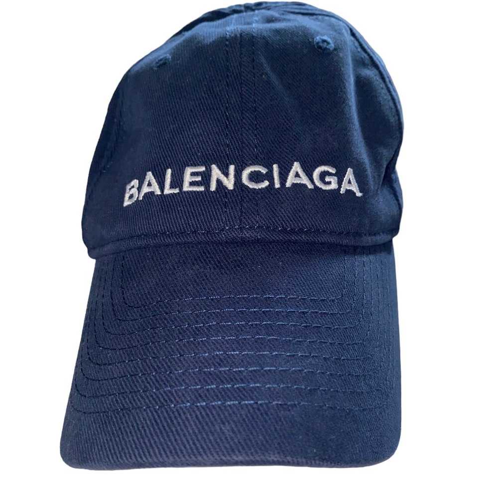 Balenciaga Balenciaga Logo Hat Navy - image 3