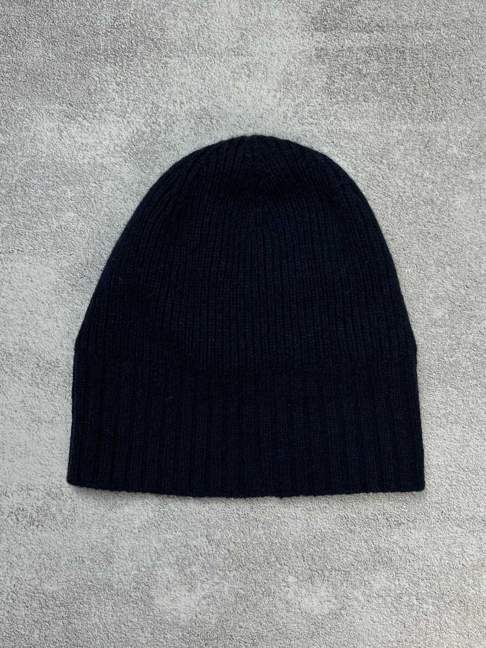 Barbour Barbour Dark Navy Wool Winter Beanie Hat - image 2