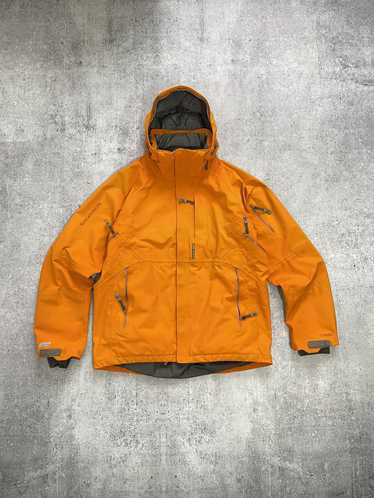 Men's winter quilted jacket - orange C124