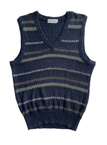 Burberry Vintage Burberrys V-Neck Sweater Knit Ves