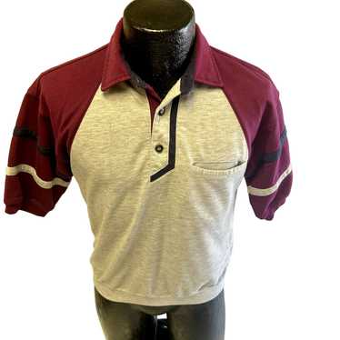 Unkwn 90's Envoy COLOR BLOCK Banded Waist Polo Sw… - image 1