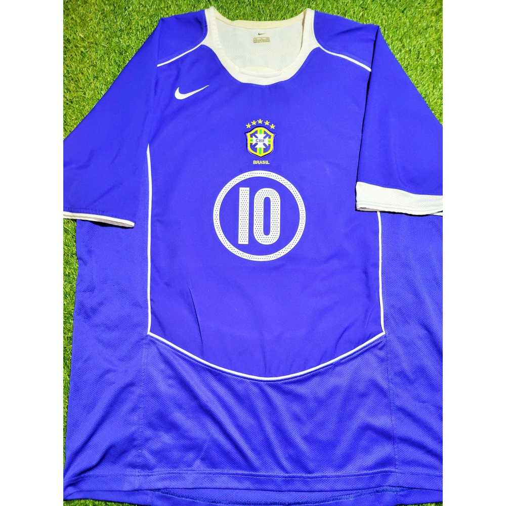 Nike Ronaldinho Nike Brazil 2004 Away Soccer Jers… - image 1