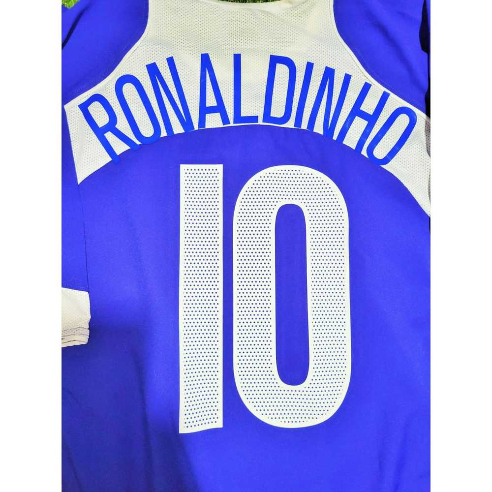 Nike Ronaldinho Nike Brazil 2004 Away Soccer Jers… - image 3