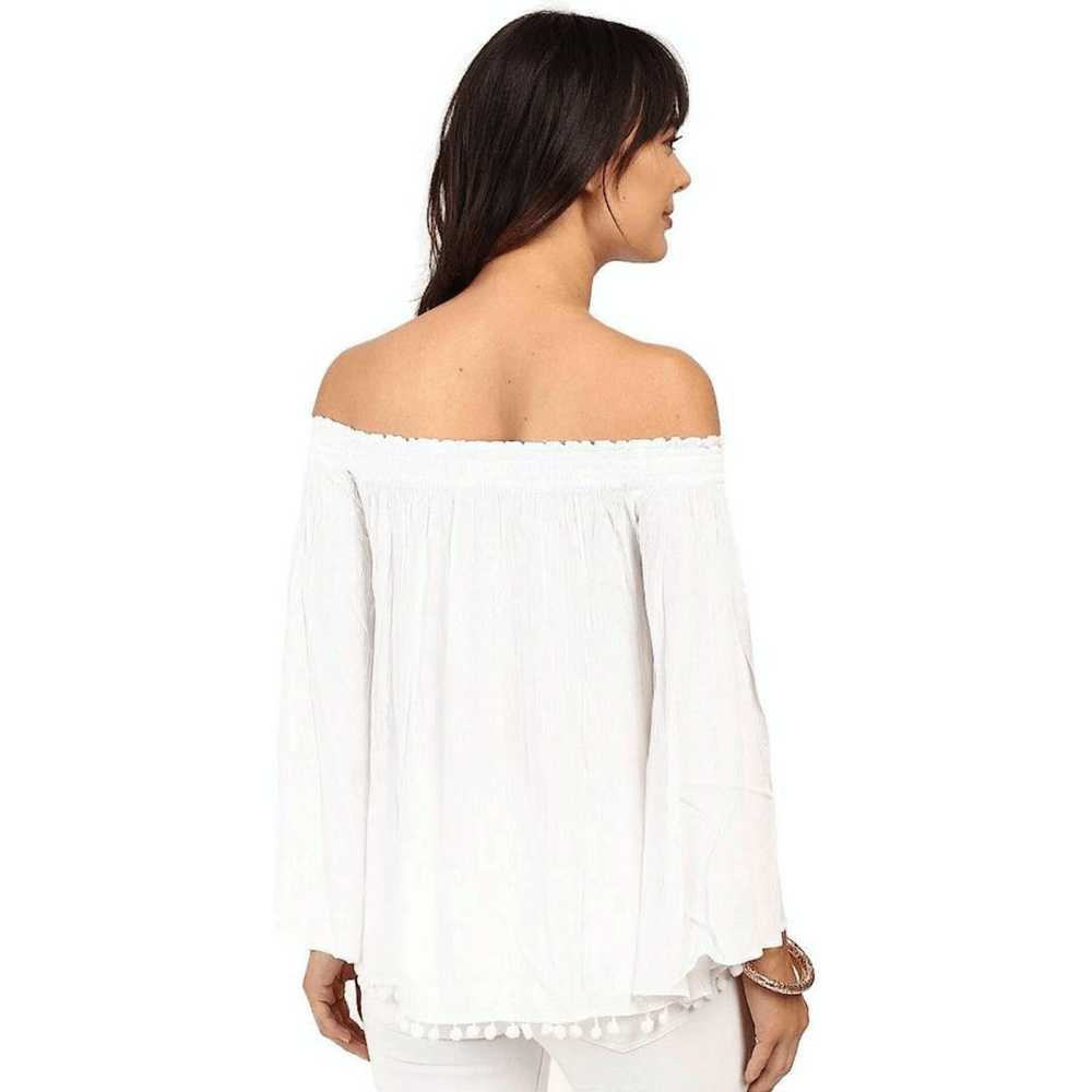 Designer Lilly Pulitzer Nita Off-Shoulder Top Whi… - image 9