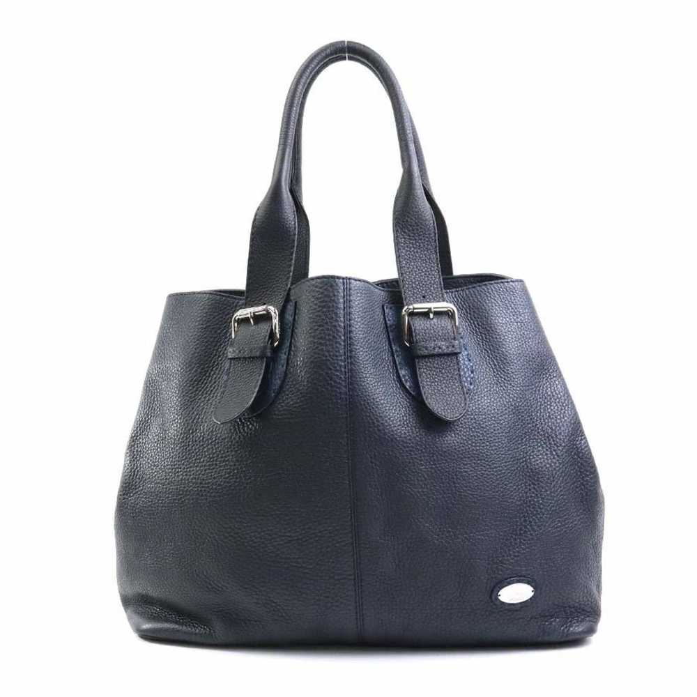 Fendi FENDI Handbag Tote Bag Selleria Leather Nav… - image 1