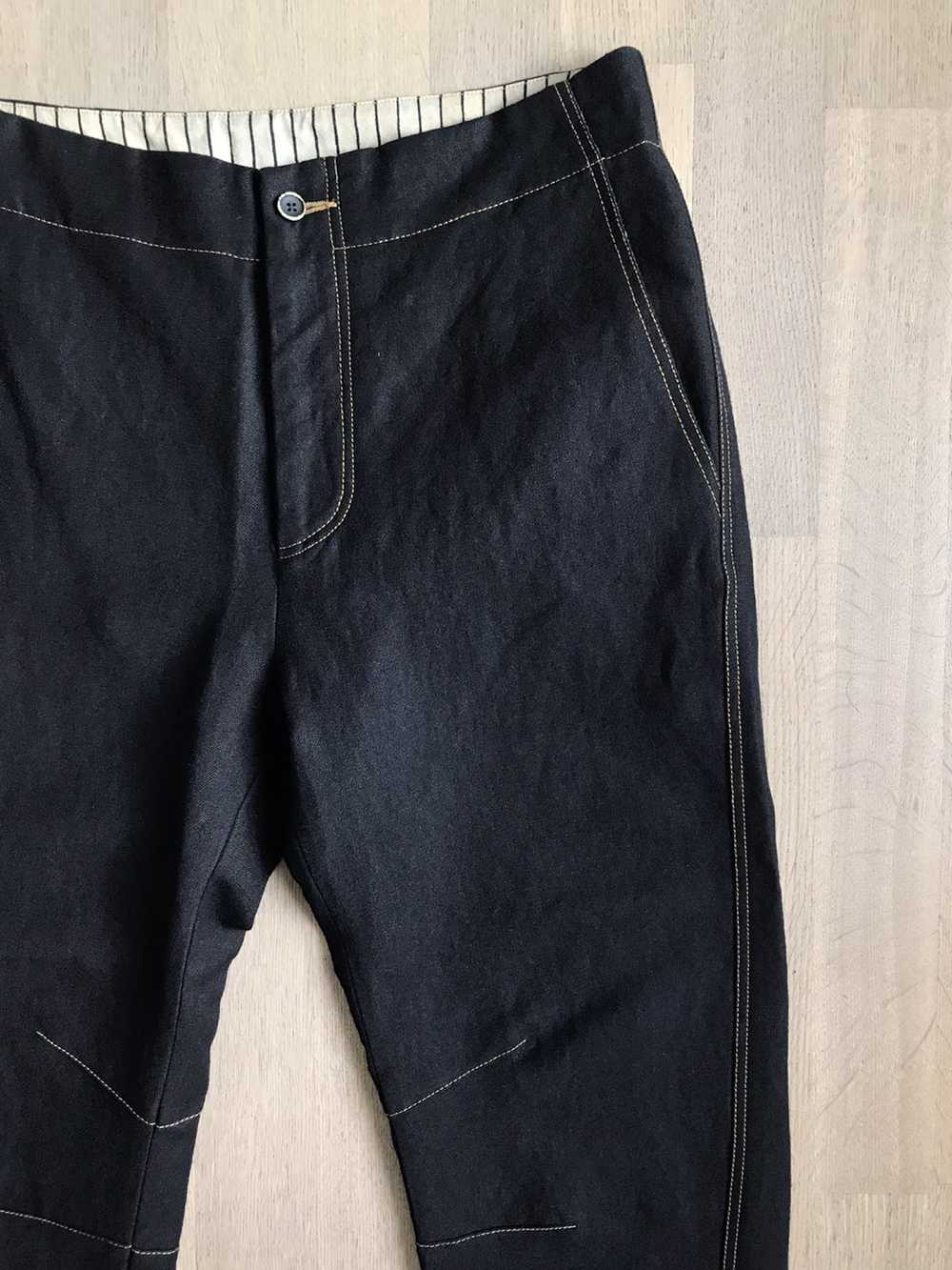 Uma Wang Contrast Stitch Tapered Pants - image 2