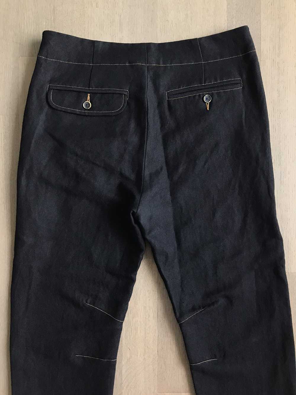 Uma Wang Contrast Stitch Tapered Pants - image 4