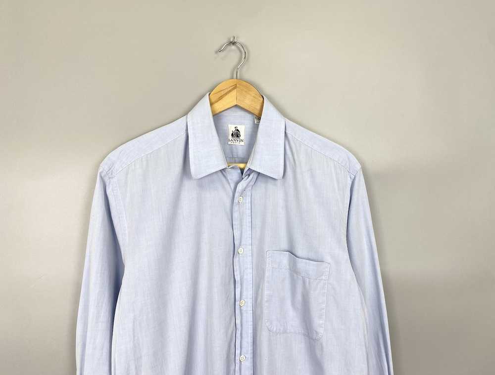 Lanvin LANVIN Paris Vintage Button Up Shirt Made … - image 2