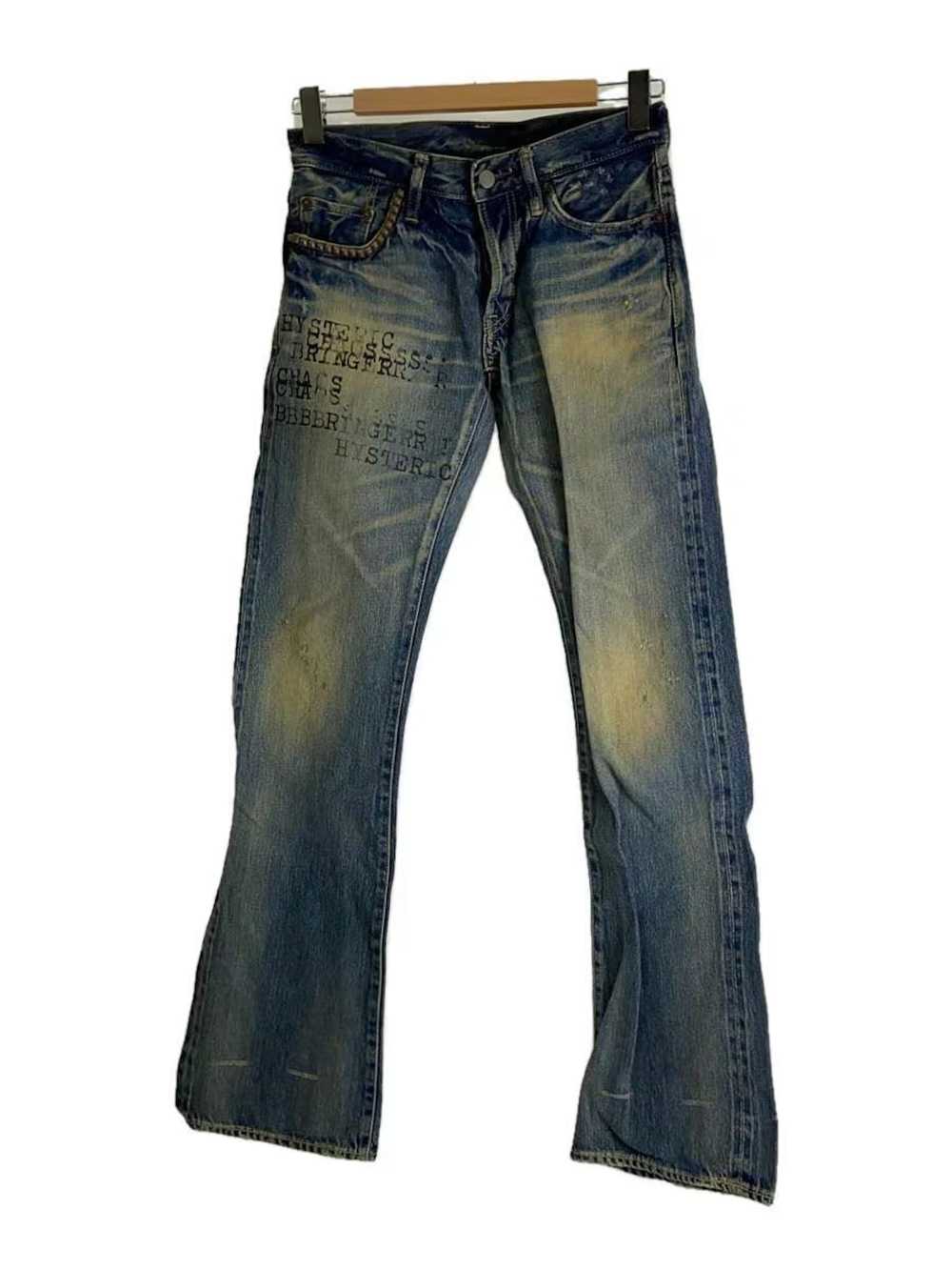 Hysteric Glamour Hysteric Script Aged Denim Jeans - image 1