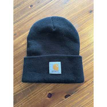 Carhartt Carhartt Beanie Hat A18 Black w/Logo 100… - image 1